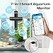 kactoily Smart Aquarium Monitor WiFi 7-in-1 Water Tester for pH, TDS, Temp, EC, ORP, Salt & SG with Real-Time Alerts, Ideal for Freshwater Saltwater Fish Tank Pond