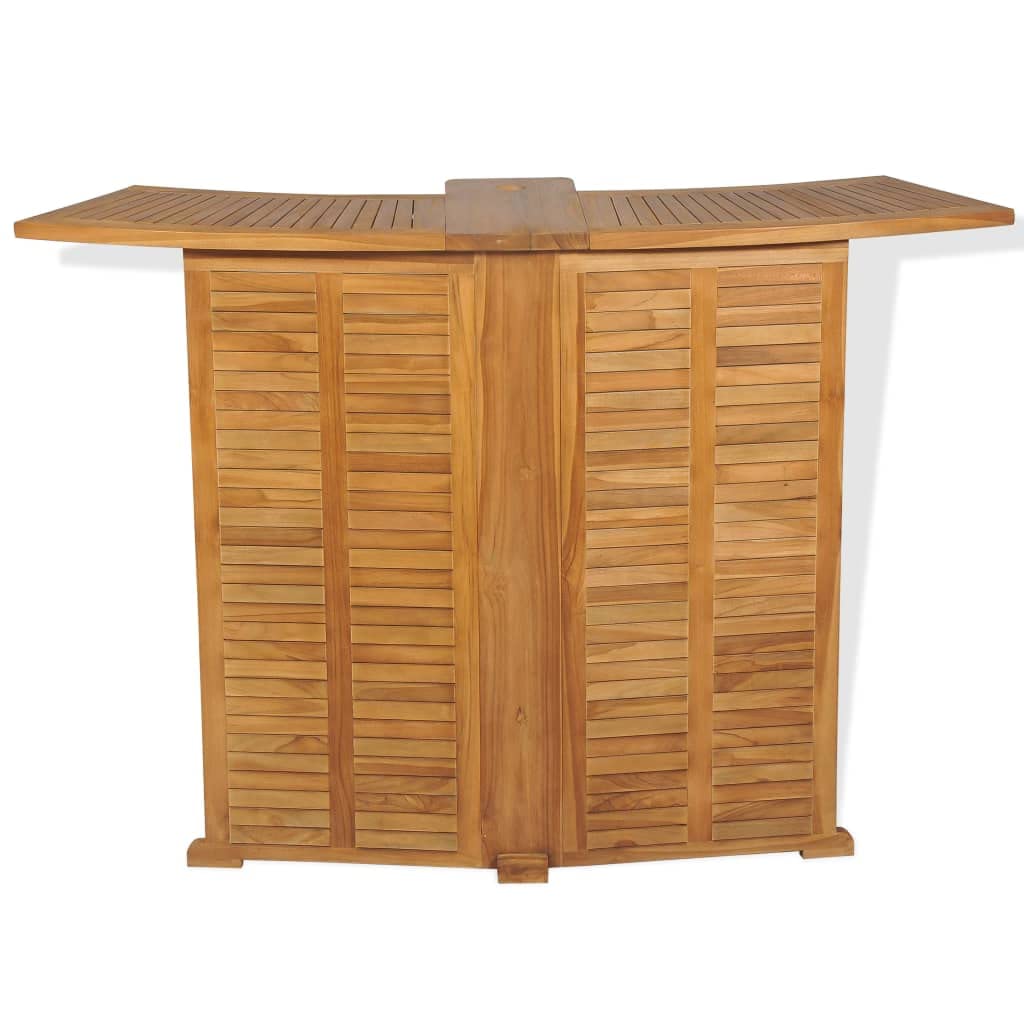 Mobili da Bistro 3 pezzi e sedie pieghevoli in legno di teak solido | Giardino per Terrazza, Esterno, Balcone