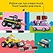 LEGO Classic Creative Vehicles, Colorful Construction Brick Building Kit with Ice Cream Truck, Police Car Toy, Model City Cars and More, Gift or Car Toy for Boys, Girls and Kids Ages 5 and Up, 11036