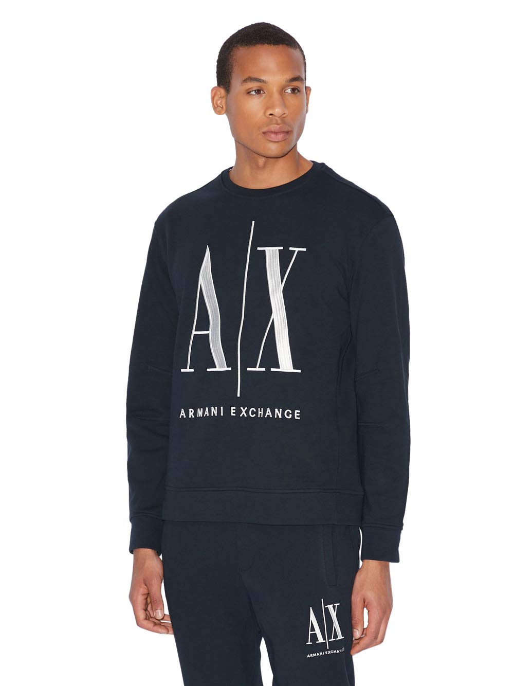 Armani Exchange Men's Icon Project Sweatshirt, Blue (Navy 1510), Medium