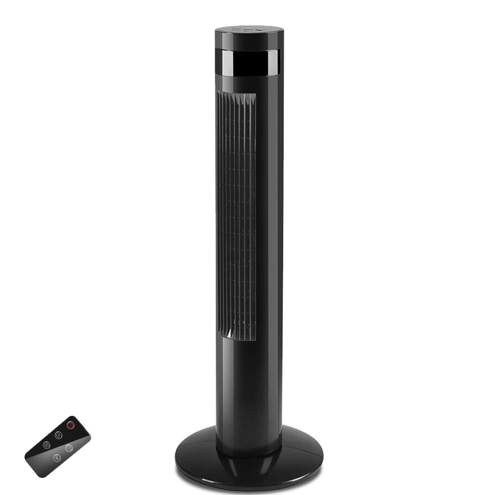 Buy Kismile Portable Quiet Tower Fan with LED Display, Remote Control, 3 Modes, 3 Speeds, Built