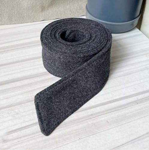 Fendawn Strive Double-Sided Coat Decorative Wide Clothes Belt Bow Tie Gray, Medium2