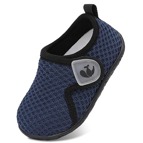Image of FEETCITY Baby Boys Girls First Walking Shoes Infant Sneakers Crib Shoes Breathable Lightweight Slip On Shoes