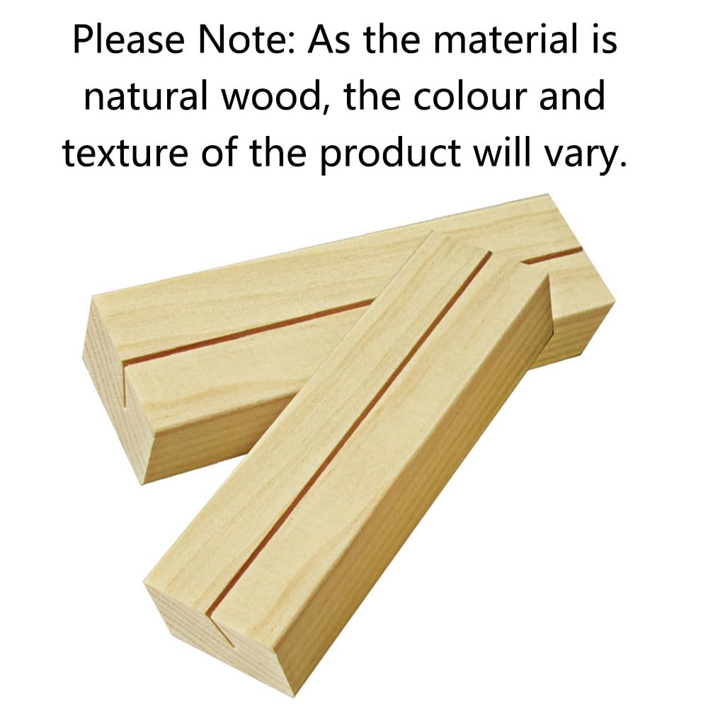TopHomer 4 tamaños (40 piezas), soportes de madera para tarjetas, para bodas, banquetes, fiestas; número de mesa, foto/imagen, soporte de menú, restaurante