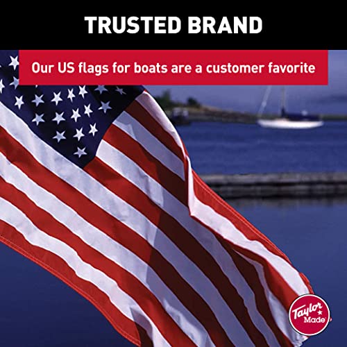Taylor Made Sewn American Flag for Boats, 30" x 48", Marine-Grade Nylon, Fade Resistant, Brass Grommets, Embroidered Stars and Stripes, Flag only - 2020109198 - image 4