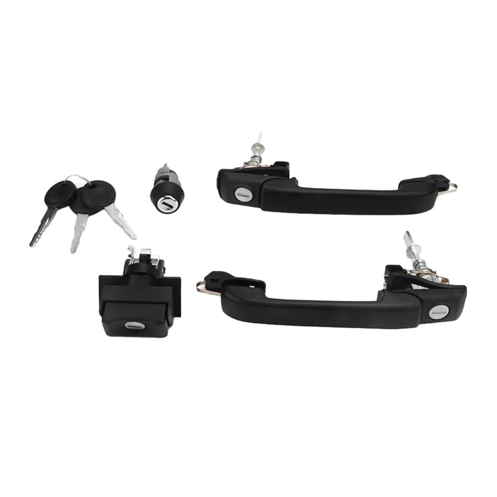 TNTGEBFVBG Universal Car Exterior Door Handle for Vw for Golf Mk3 1H0837207B 1H0905855A 1H6827571A 1H0898081 Car Door Locking System Lock Set Handle Kit