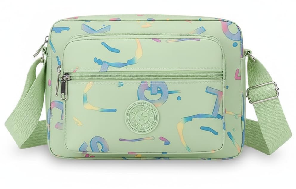 Image of WildHorn Sling Bag for Women | Polyester Crossbody Bag | Multi-Compartment Shoulder Bag | Lightweight Travel & Daily Use Bag