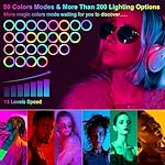 13" Selfie Ring Light with Stand 76" Tall & 2 Phone Holders, Tablet Holder, Sunset Lamp & 51 Color Modes, Desk Tripod, 12 Dimming Levels LED Ringlight for iPhone/TikTok/YouTube Valentine's Day Gift - Image 3