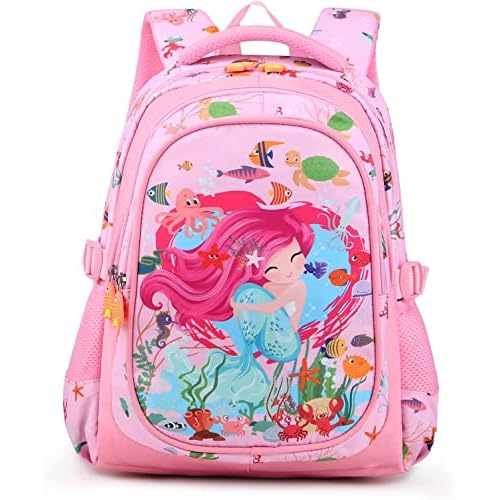 Backpack for Girls/Boys, 16 Inch Mermaid kids Backpack for Elementary Students, Waterproof Preschool School Bag Toddler Backpack with Adjustable Padded Straps