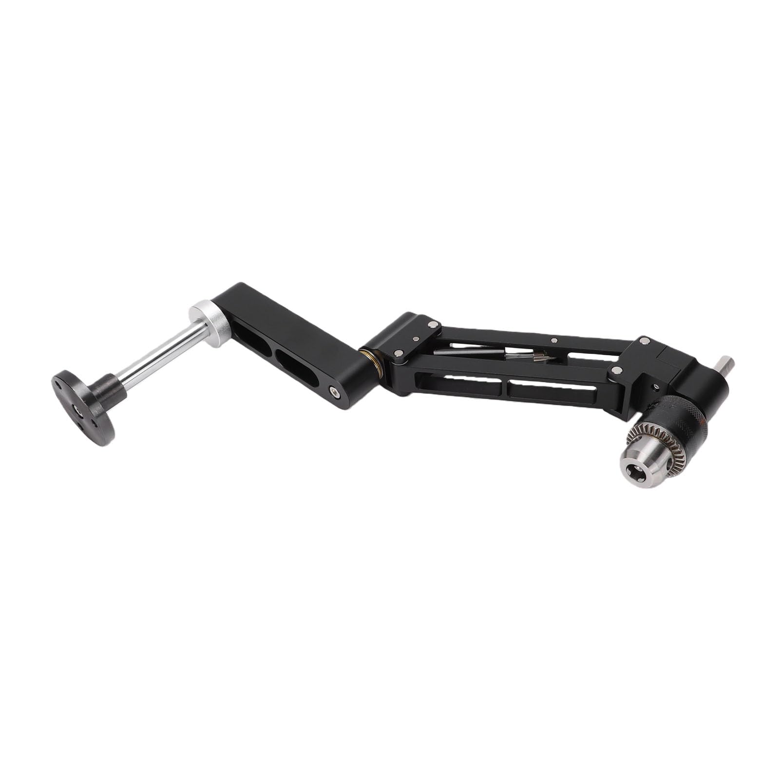 FTVOGUE Staffa a Sbalzo per Maschiatura in Lega di Alluminio CNC, Corsa del | Alluminio Anodizzato CNC, Mandrino a 3 Griffe 1,5-10 Mm, Bloccaggio Base e Bordo, per Supporto Maschiatura Lavorazione