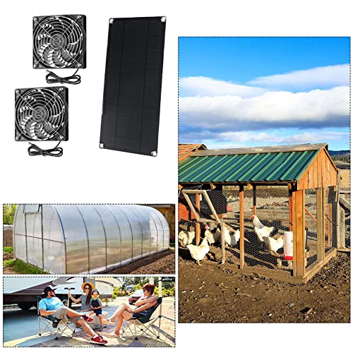 Ventilador solar de 10w para eliminar el calor del ático y solucionar la humedad en cobertizos 8