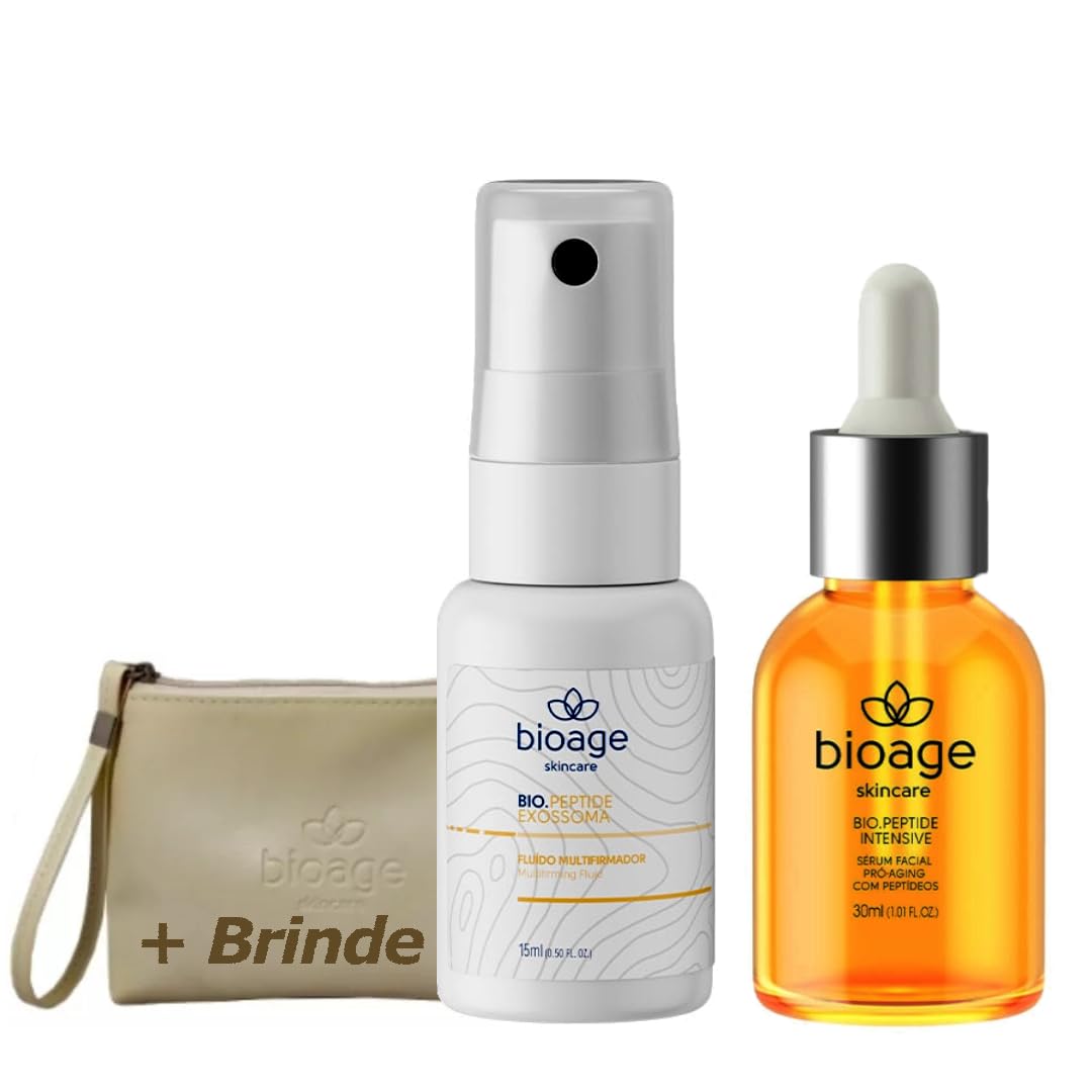 Serum Facial + Fluído Multifirmador Exossomas + Bolsa - Bioage
