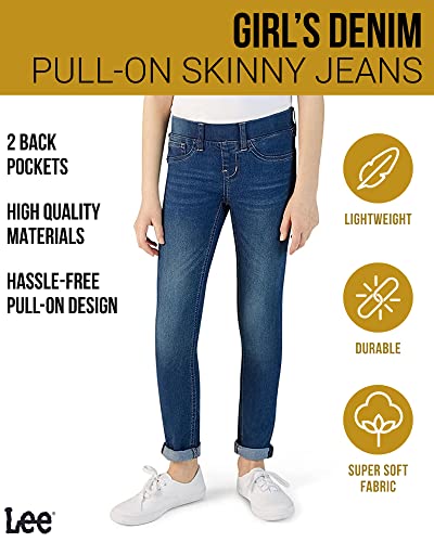 Lee Girls' Jeggings - Pull On Super Stretch Denim Skinny Jeans for Girls (4-6X)2