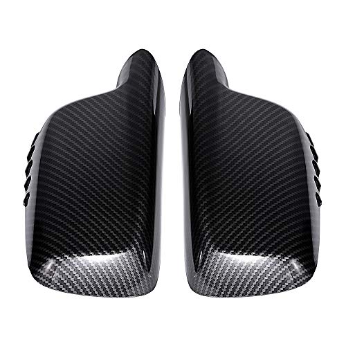 Astradepot 1 Pair Carbon Fiber Side Mirror Cover Compatible With Bmw 7-Series E65 E66 E67 E46 325Ci 330Ci Coupe Cabrio 2Dr #TOP5