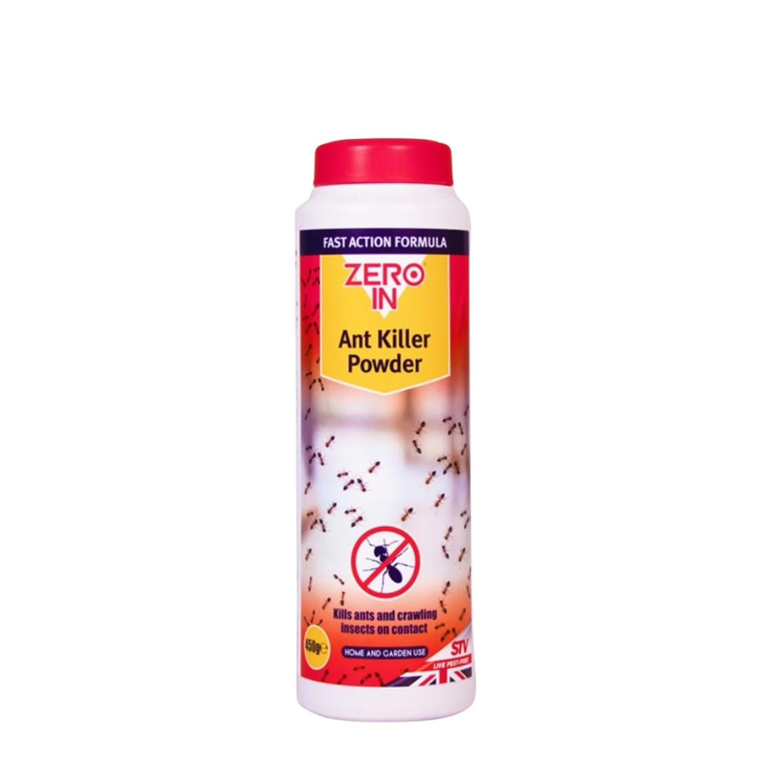 Zero in Ant Killer Powder Fast-Acting, Long-Lasting Solution for Eliminating Ants & Nests – Easy to Apply, Powerful Ant Control for Home, Garden & Outdoor Use –450g