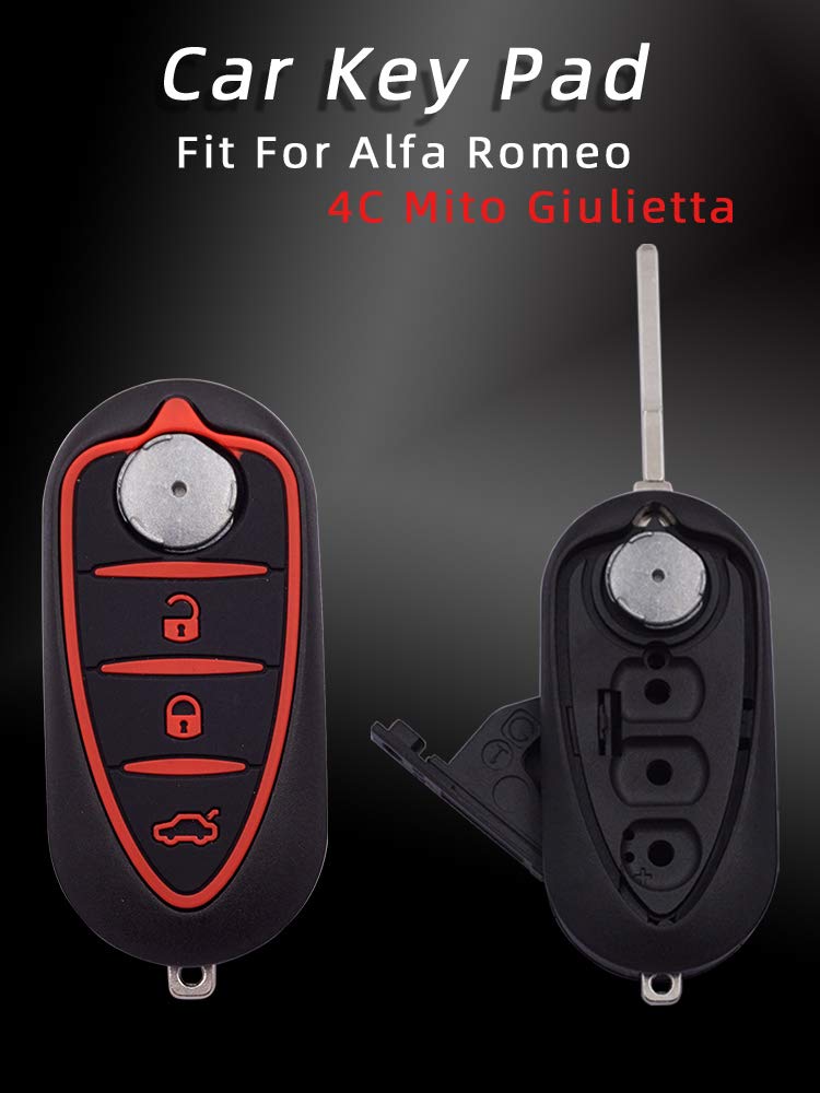 TEKLIGHT Chiave Tutti I Colori Cover Scocca LOGO BATTERIA CR2032 OMAGGIO Per Alfa Romeo Mito