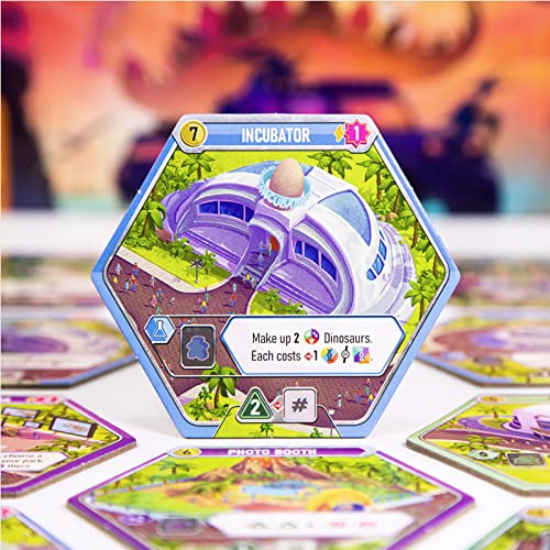 Dinosaur World Board Game Draft, Build, and Explore Your Dino Park miniatura 5