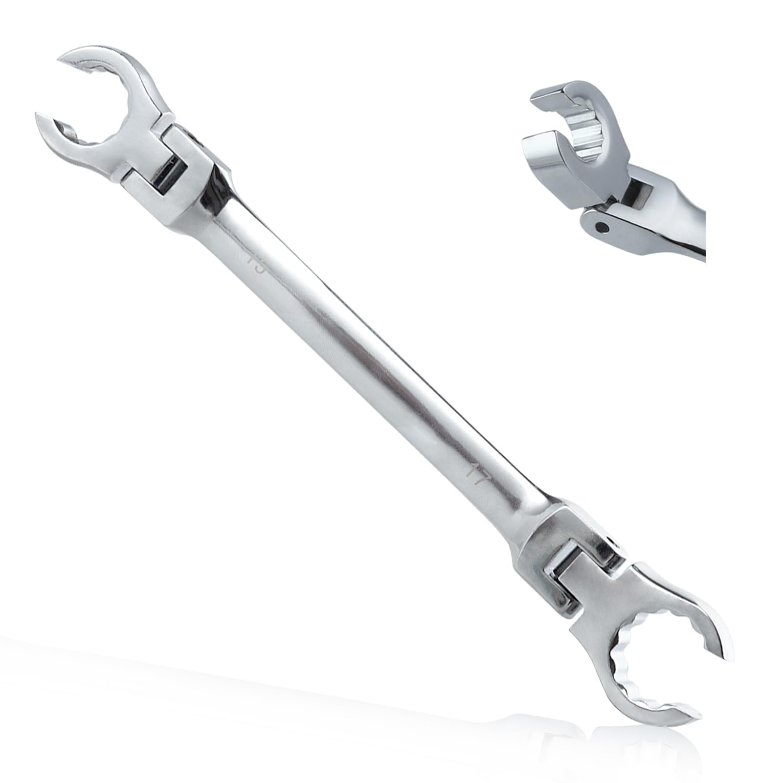 Flex Head Flare Nut Wrench 15 * 17mm Flare Nut Wrench Set