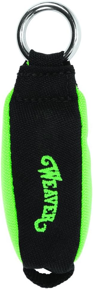 Weaver Leather Bullet Throw Weight, Black/Neon Green, 8 OZ, Model: 08-98322-BK/NG