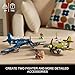 WW2 Military Plane Building Sets Compatible with Lego, Create US F4U & UK Spitfire Fighter Jet Models Toys, Great Army Airplane Aircraft Gifts for Boys Kids