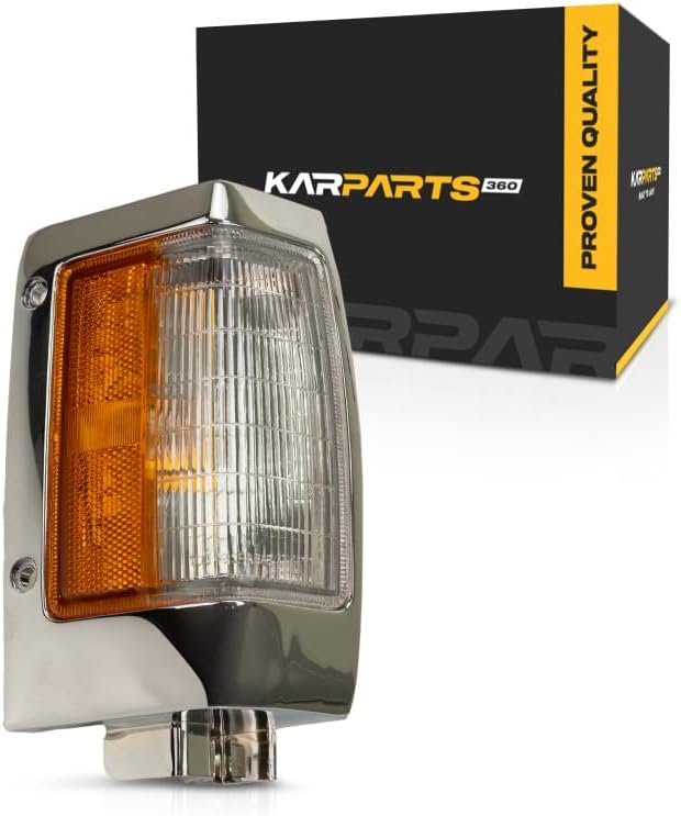 For Nissan Pickup Side Marker Light 1995 1996 1997 Passenger Side | Front | Chrome Trim | NI2551107 | B6110-88G00