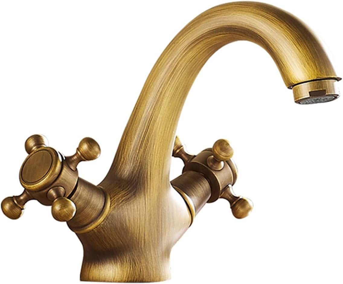 Robinet d'évier de salle de bain laiton monotrou anti calcaire