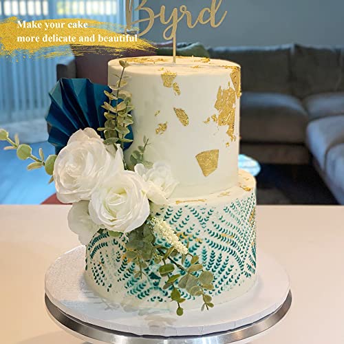 image for YongBo Edible Gold Leaf Sheets, 24K Cake Decoration Baking Gold Foil, 