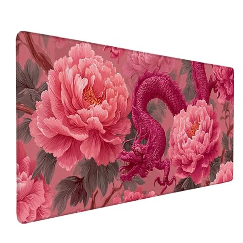 Tapis de souris rouge géant 100x50cm, une idée cadeau idéale pour gamer