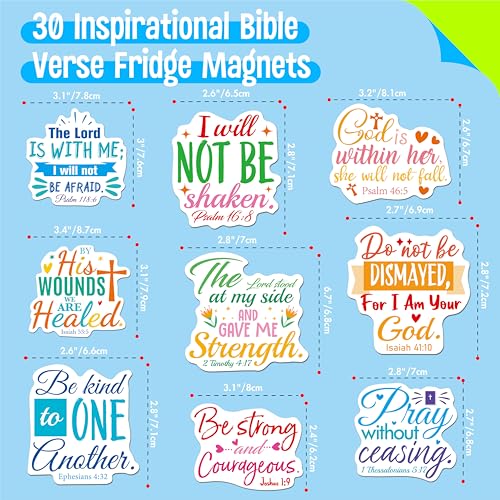 Set de 30 Imanes Decorativos con Versiculos Bíblicos miniatura 2