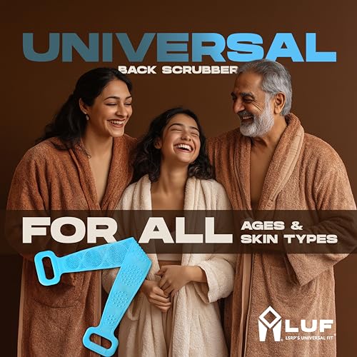 Image of Deep-Cleanse Back Scrubber for Bathing, inch100% Food Grade inch Silicone Body Scrubber for Men & Women | BPA Free (All Skins Friendly) - Dual Sided Exfoliating Design - All Age Groups - Anti Bacterial
