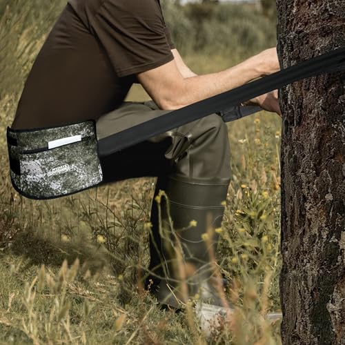 MDSTOP Portable Outdoor Toilet Solution Crap Strap for Pooping in The Woods Relieve Leg Fatigue and Free Your Hands Suitable for Camping Hiking Fishing Hunting (Black Camo)