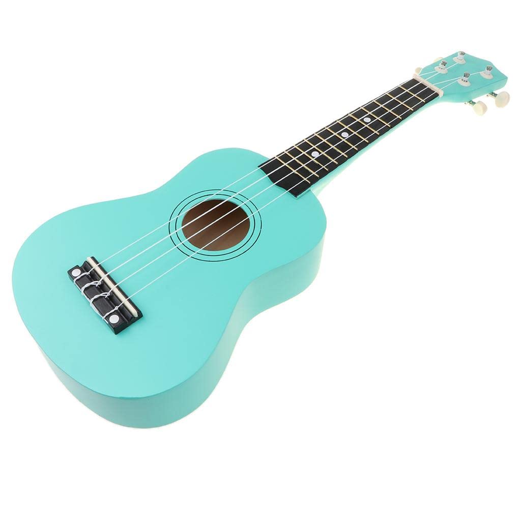 Ukulele Mini Chitarra 4 Corde Strumento Musicale Bambini Materiale Resistente con Corde in Nylon Adatto a Bambini Principianti Regalo Amici, Turchese