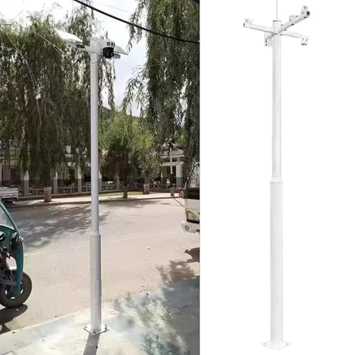 Poteau de surveillance extérieur éliminez les angles morts 3,5m