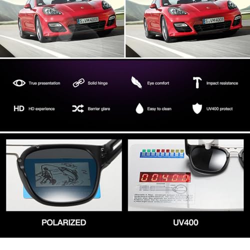 Vintage Two-tone Polarized Sunglasses Men's Sunglasses3