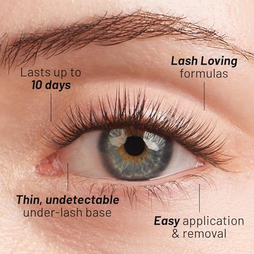 Lilac St - Originals Starter Kit - Includes Natural Faux Eyelash Clusters (10mm & 12mm), Clear Lash Glue, & Lash Applicator - Lightweight & Lifelike - Lasts 10 Days - Cruelty Free, Vegan - 20 Lashes - Image 7