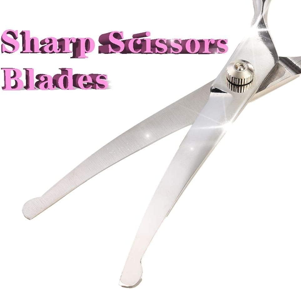 Dog Grooming Scissors Curved 7 Inch Stainless Steel with Safety Round Tips Professional Pet Grooming Shears for Dogs and Cats Dog Grooming Scissors Curved 7 Inch Stainless Steel with Safety Round Tips Professional Pet Grooming Shears for Dogs and Cats