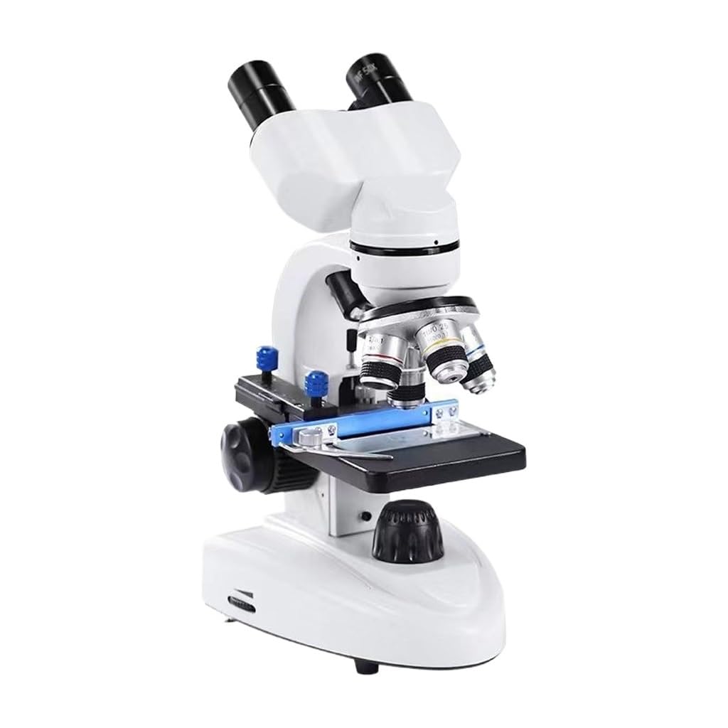 ASerZenith Eye Protection Binocular Microscope 2000X Experiment High Power 60° Rotatable Microscope