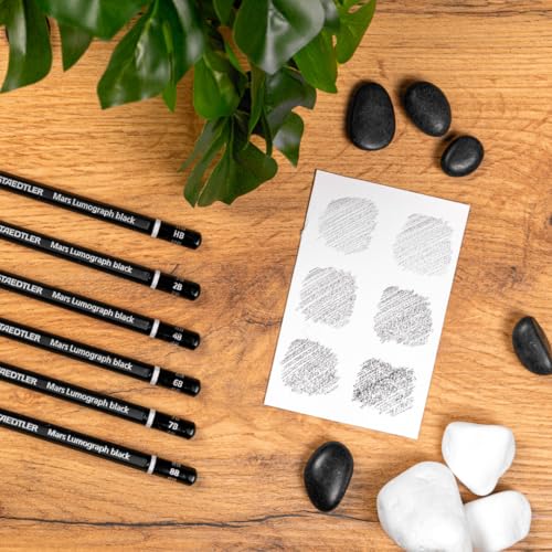 Image of Staedtler Drawing Or Sketch Pencils Wood (100B G6),Black