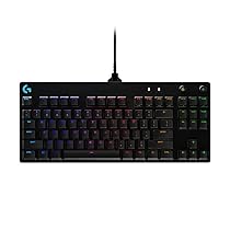 Logitech G PRO TKL Tastiera Gaming Meccanica, GX Blue Clicky Switch, LIGHTSYNC RGB, Design Portatile Tenkeyless, Pensato per Esport Gaming, Micro Cavo USB Rimovibile, QWERTY US Layout, Nero