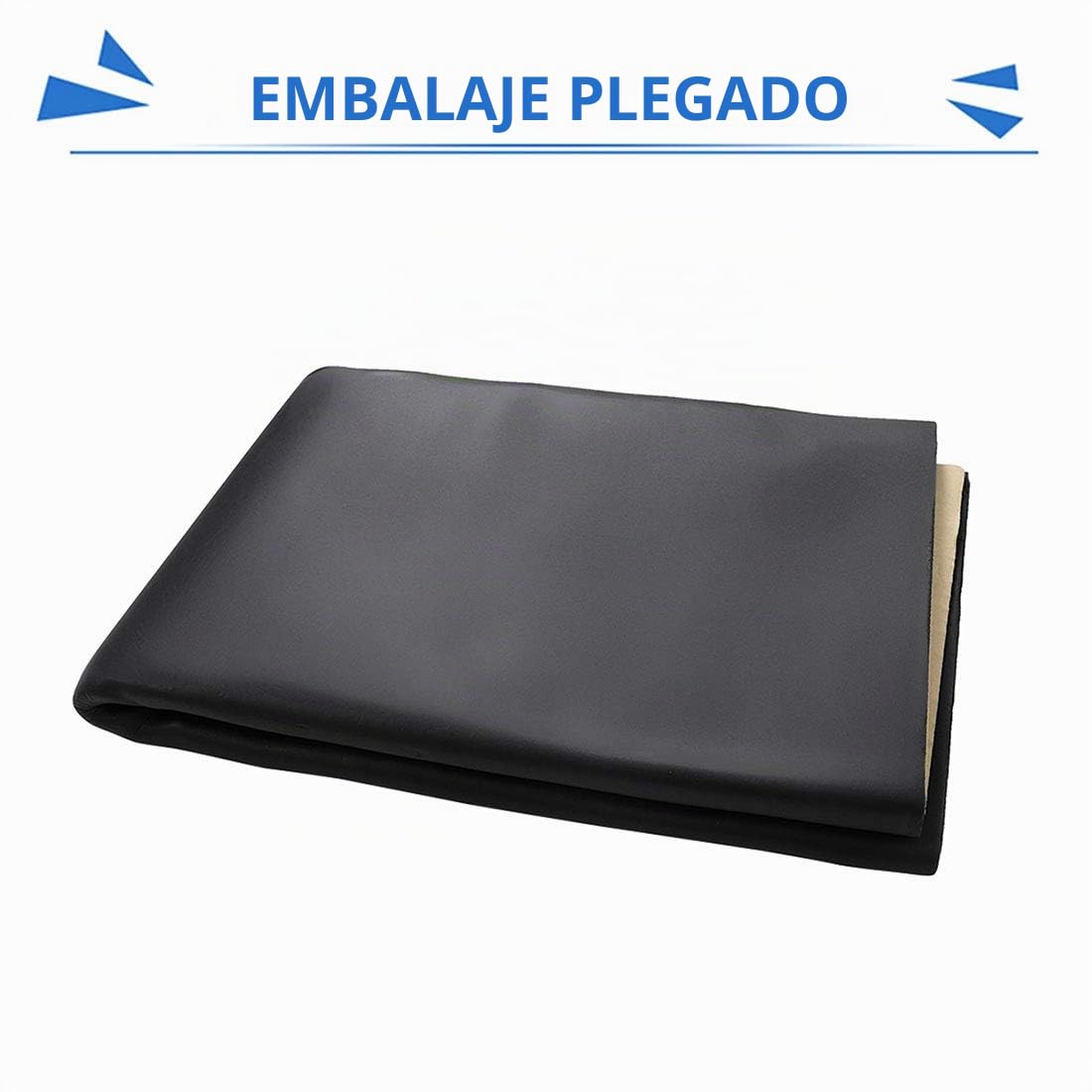 sourcing map 200cmX100cm Aislante Térmico Insonorizante Negro Forro Papel Adhesivo 10mm De Espesor Espuma Aislante Acústico Insonorización Coche