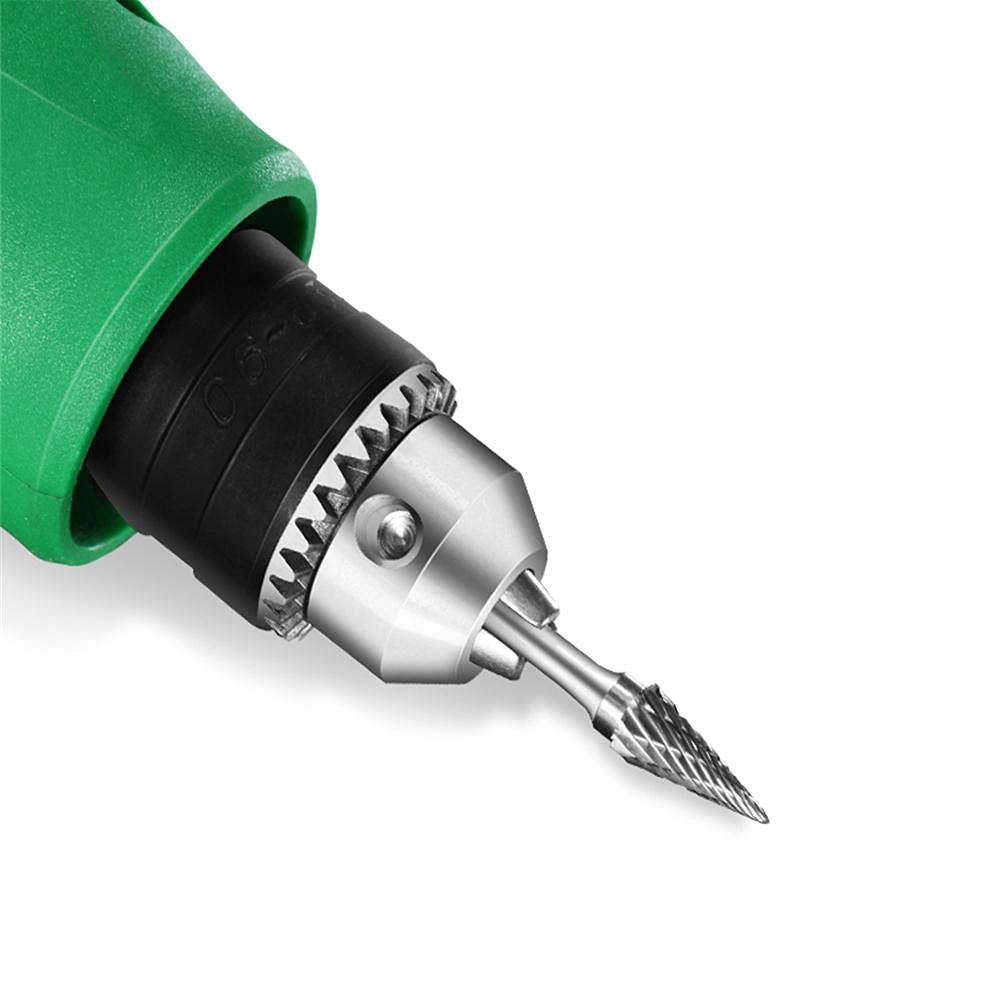 Drill Bit Sets 10pcs Tungsten Carbide Burr Bits Set Rotary Burr Set 6mm Shank Double Cut Rotary Cutter Kit for Engraving Wood Working Carving Polishing and Drilling - Image 4