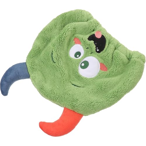 Uonlytech Gorro para Secar el Cabello y Niña Diseño de Dibujos Animados Absorbente de Agua Turbante de Toalla para Cabello Mojado Secado Rápido de Microfibra 1 Pieza Verde Oliva