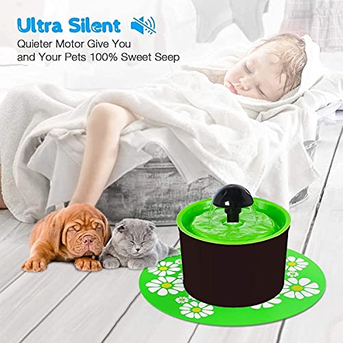Image of 24x7 eMall Cat Pet Fountain with FilterUltra Quiet Cat Drinking Fountain with Filter, Automatic Pet Water Fountain for Cats and Small Dogs
