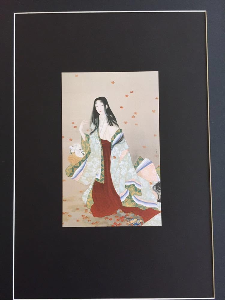 Amazon.co.jp: 上村松園美術展 絵柄2種展開 「花がたみ」印刷物