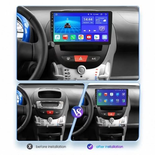 Android Auto Peugeot 107 con reproductor multimedia y receptor FM RDS 2