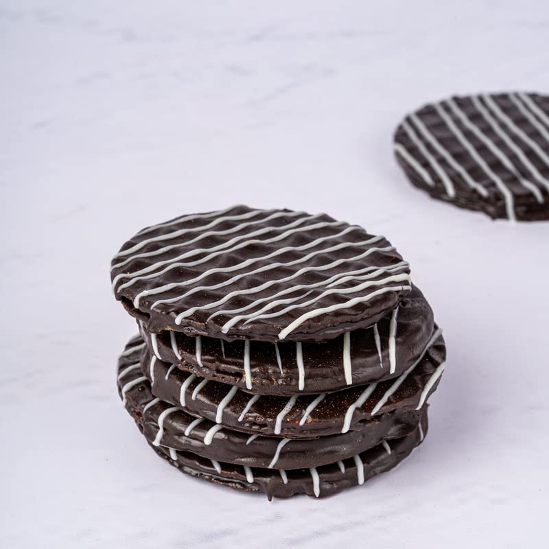 Image of NOVANOVA Dark Waffle Chocolates - Vegetarian, 100% Eggless | No Added Preservatives I Smooth And Creamy Dark Chocolate I Freshly Made - Box Of 20, 400 Gm