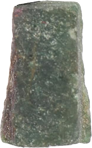 Gemhub Piedra rugosa de jade verde 100 % natural para 26 quilates, pulido, envoltura de alambre