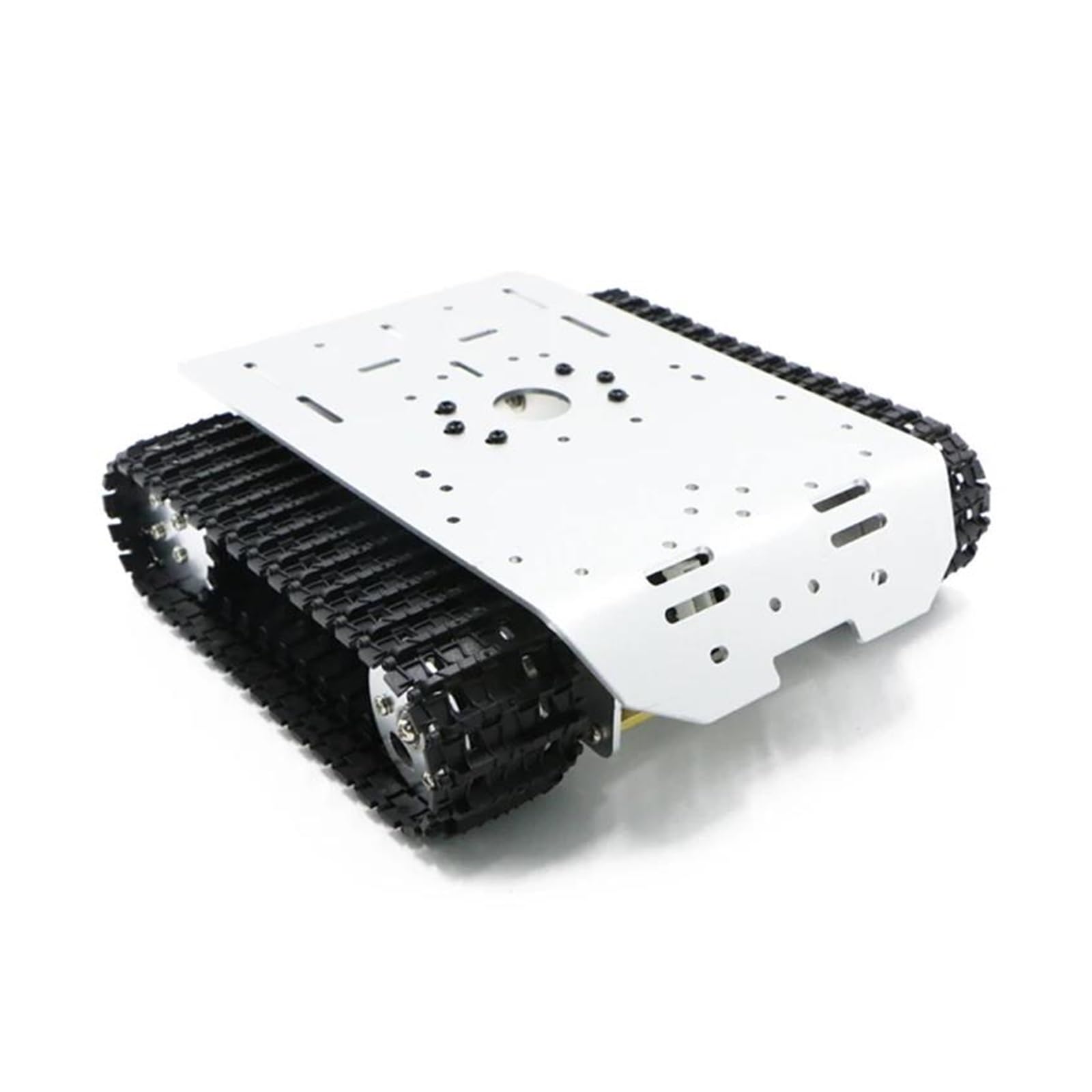 Adecuado para kit de chasis 4WD con codificador de velocidad, kit de juguete de tanque, chasis inteligente, chasis de oruga, chasis de robot, codificador de metal con codificador para modelo de