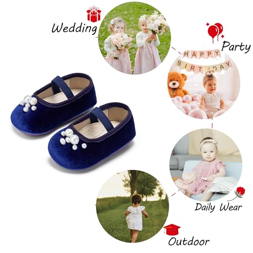 Image of PHIRAMIN Toddler Girl Mary Jane Dress Shoes-Little Girl School Uniform Shoes for Wedding Party