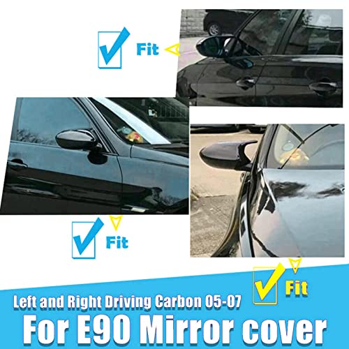 Coques de rétroviseurs E90 noir brillant style M3 finition premium